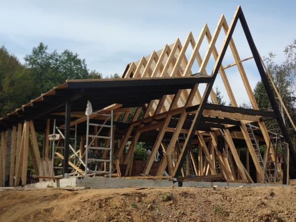 A-frame konstrukcija u izgradnji